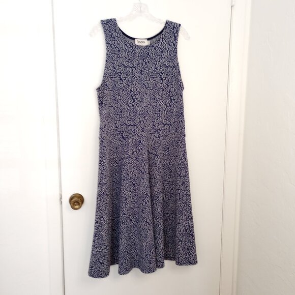Leota Dresses & Skirts - Leota Ava Blooming Royal Jacquard Day Dress